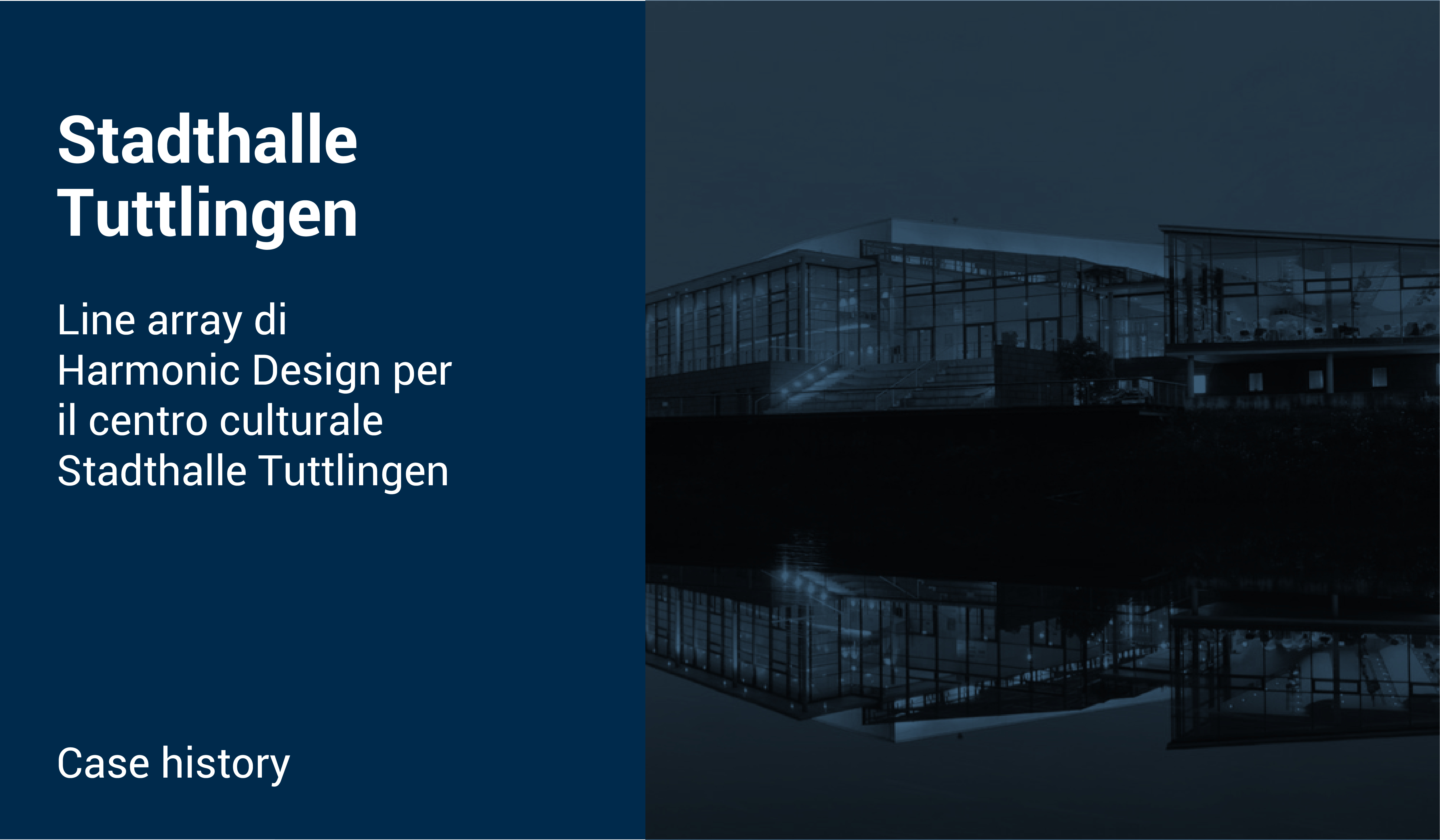Ligra DS | Harmonic Design's line arrays for Stadthalle Tuttlingen
